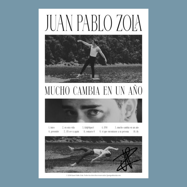 póster "mucho cambia en un año" firmado Miniatura