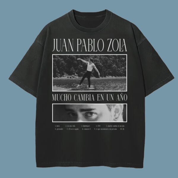 t-shirt overized 'mucho cambia en un año' Miniatura