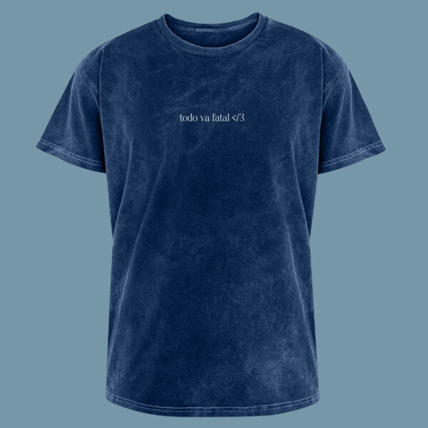 t-shirt mineral wash 'contacto 0' Miniatura